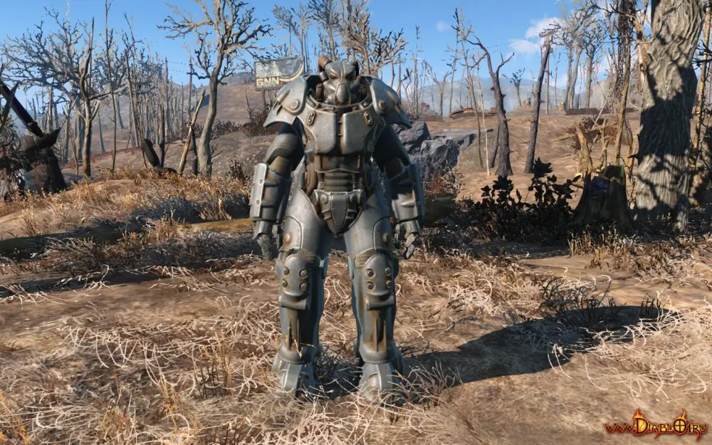 Как снять силовую броню в Fallout 4?