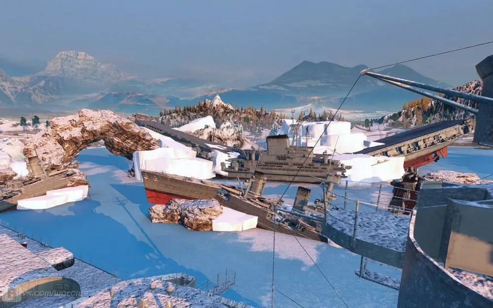 Новые карты на Супертесте:  "Ледяные Корабли 3" и "Склон"