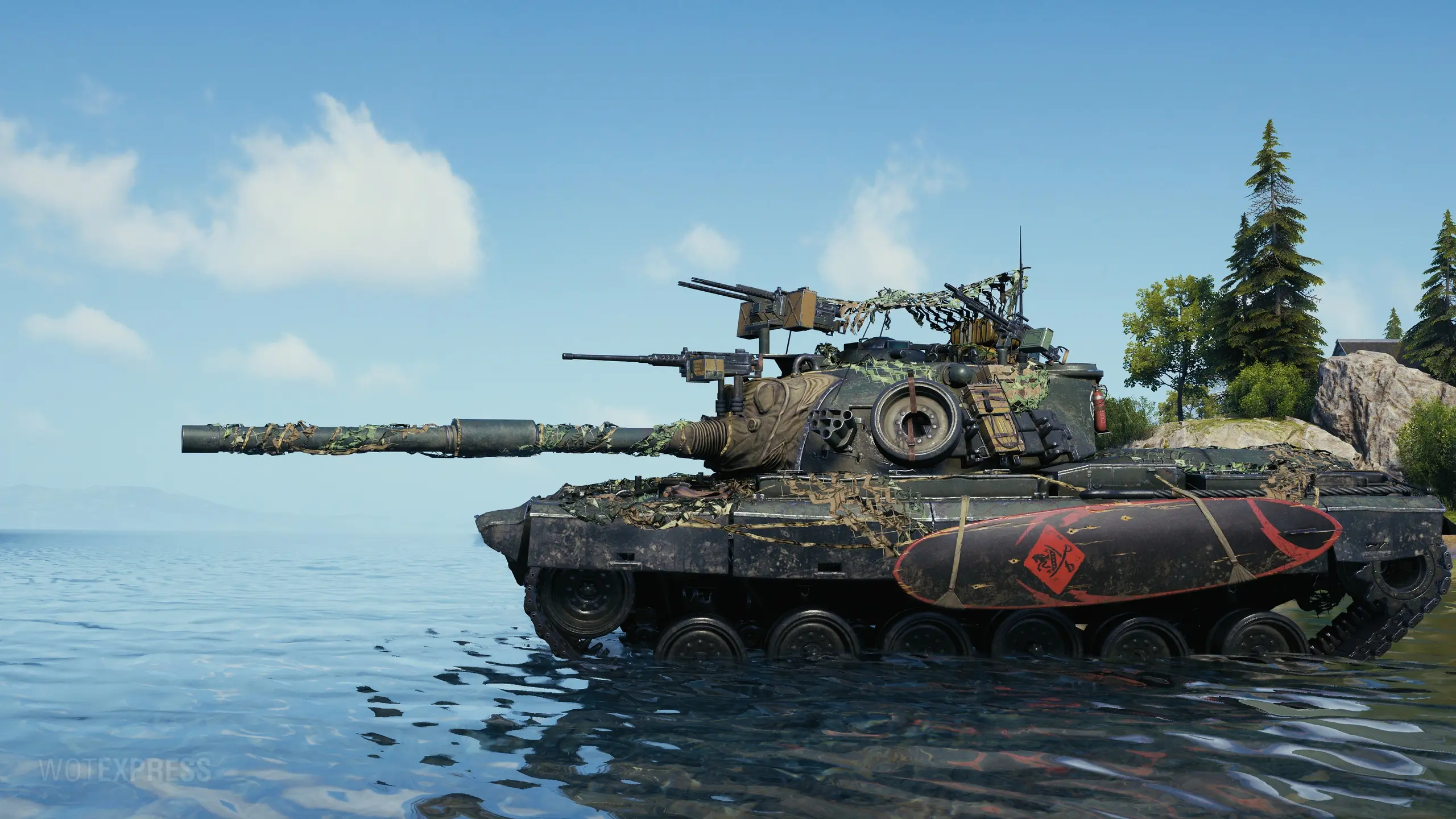 3D-стиль «Пайплайн» на M48A5 Patton за 2 сезон Боевого пропуска WoT